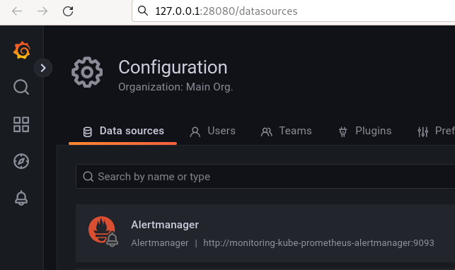 Grafana integration with Alertmanager — Grafana data sources — SHALB — Image