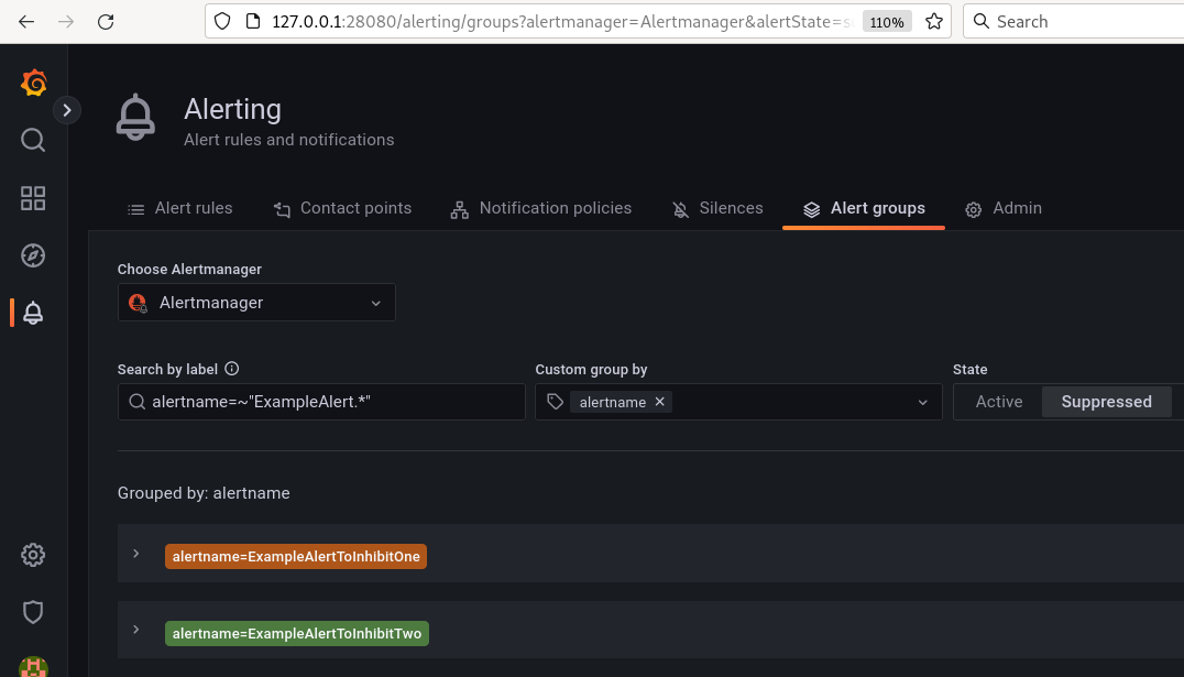 Grafana integration with Alertmanager — Grafana alert groups — SHALB — Image №3